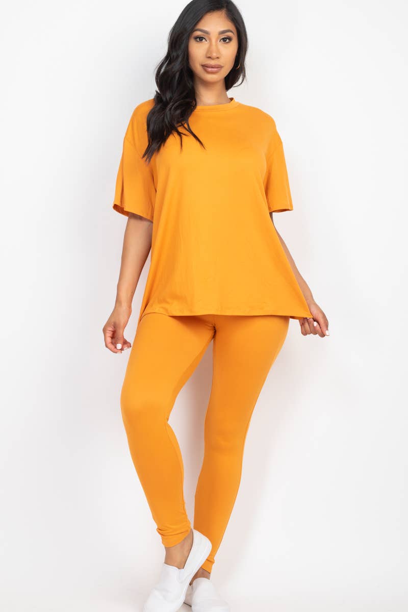Oversized T-shirt & Leggings Set