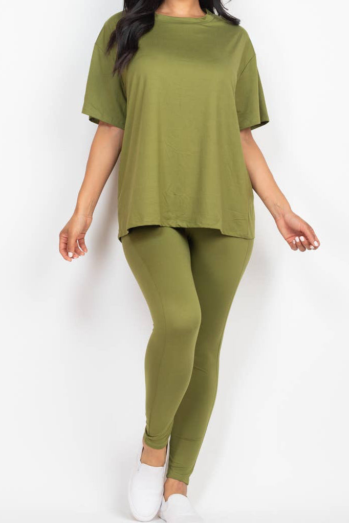 Oversized T-shirt & Leggings Set