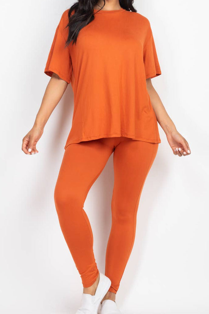 Oversized T-shirt & Leggings Set