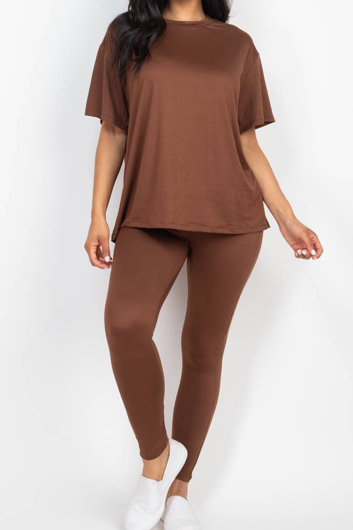 Oversized T-shirt & Leggings Set